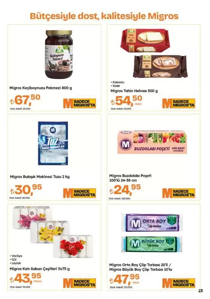 Katalog Migros katalog 9 Ocak - 22 Ocak 2025 - aktüel Sayfa 23