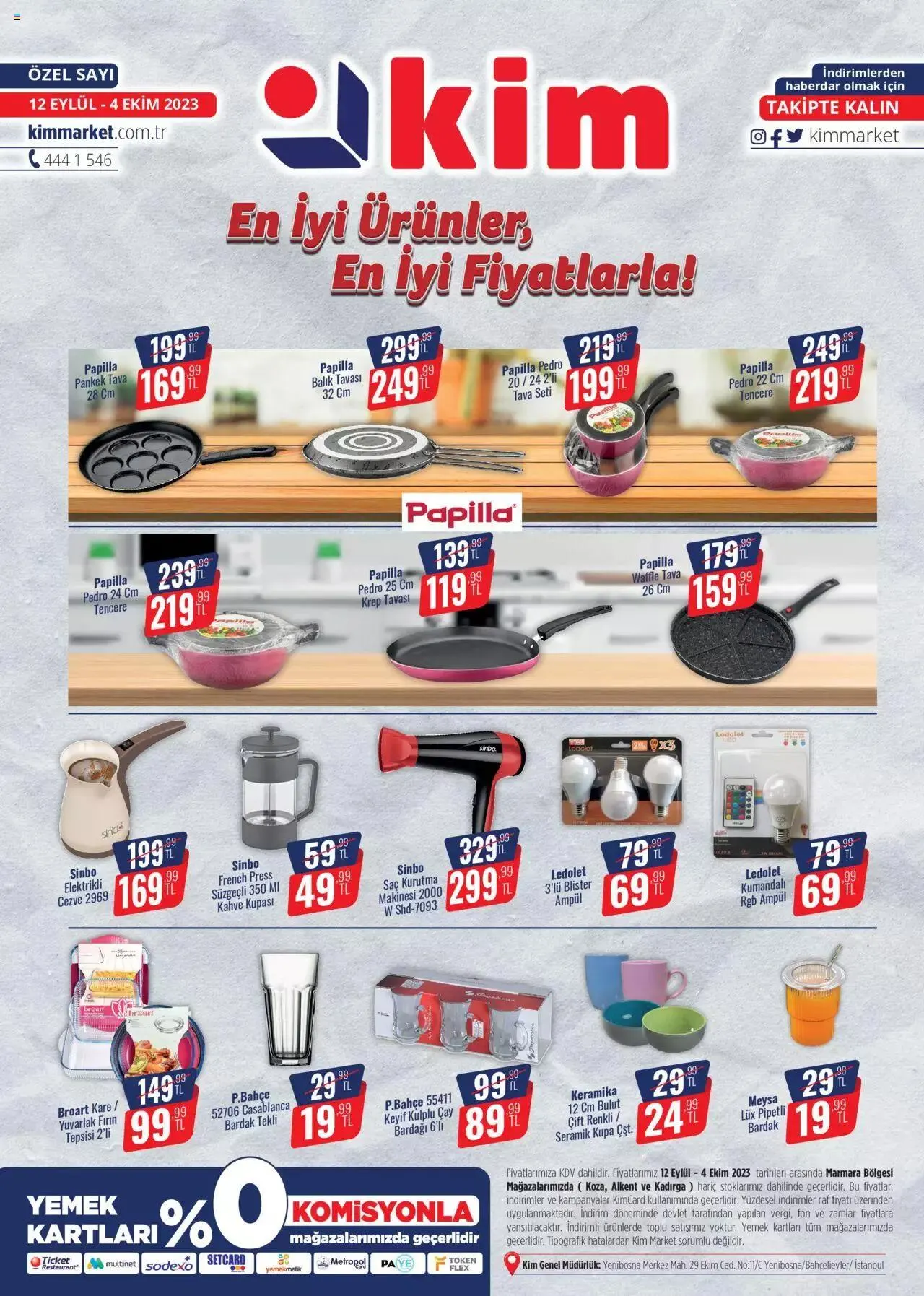 Katalog Kim Market - Marmara 12 Eylül - 4 Ekim 2023 - aktüel Sayfa 1