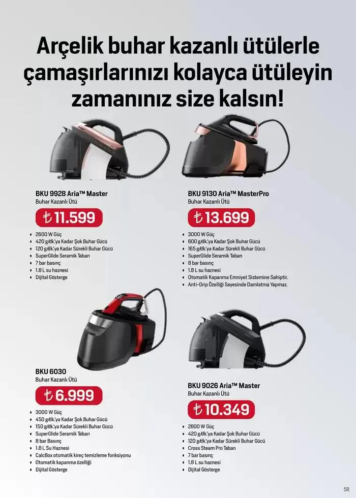 Katalog Arçelik Genel Kataloğu 7 Ocak - 15 Ocak 2025 - aktüel Sayfa 54