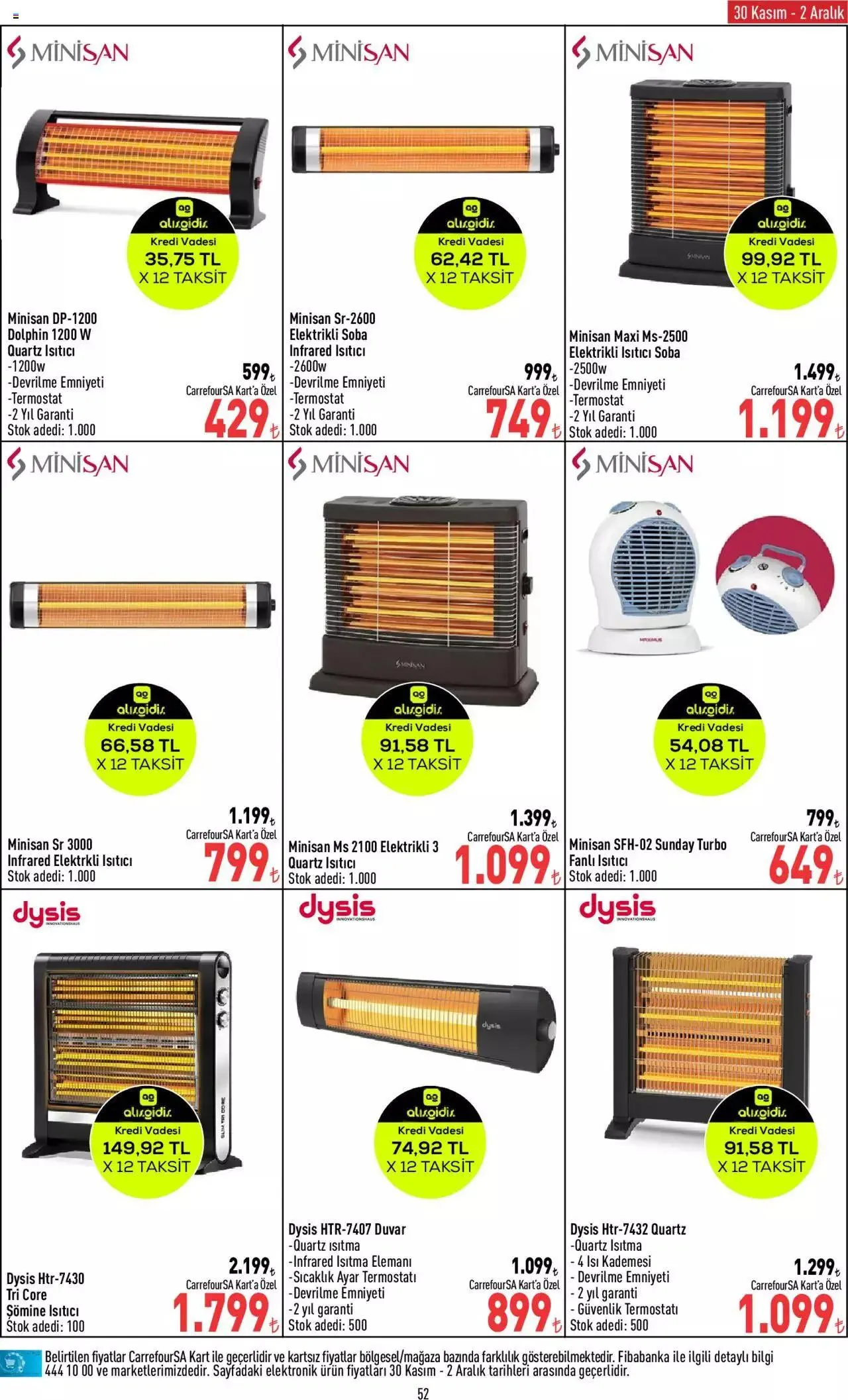 Katalog CarrefourSA Katalog 30 Kasım - 6 Aralık 2023 - aktüel Sayfa 52