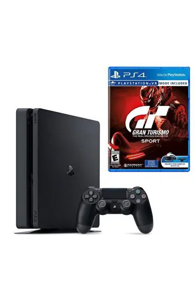Playstation 4 Slim 500 GB Oyun Konsolu + Gran Turismo Sport PS4 Oyun (İthalatçı Garantili)