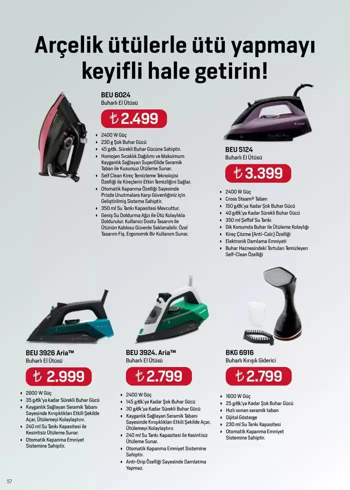 Katalog Arçelik Genel Kataloğu 7 Ocak - 15 Ocak 2025 - aktüel Sayfa 53
