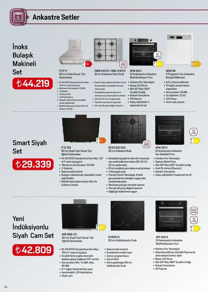 Katalog Arçelik Genel Kataloğu 1 Haziran - 15 Haziran 2024 - aktüel Sayfa 54