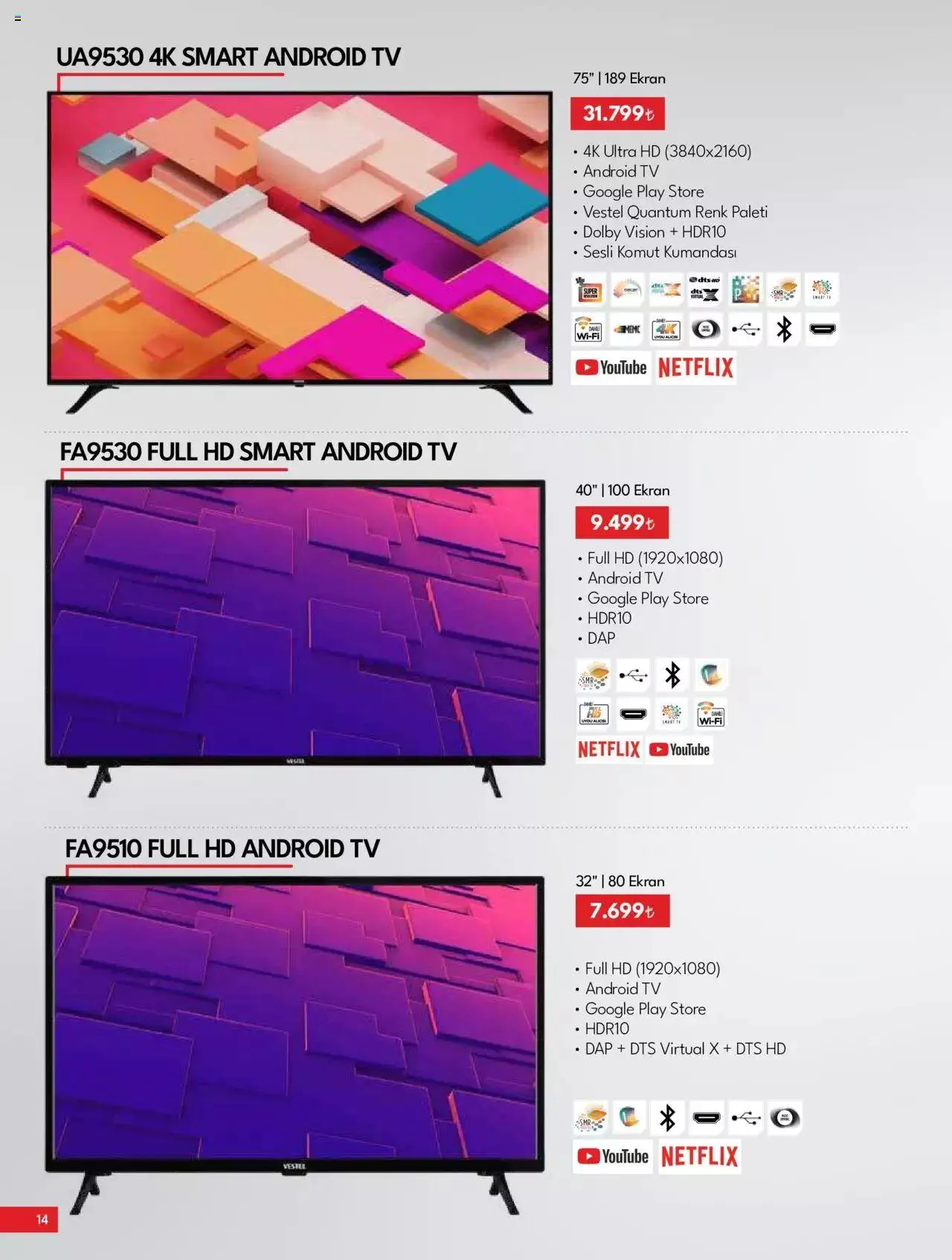 Katalog Vestel - Tüketici Elektroniği 1 Kasım - 15 Kasım 2023 - aktüel Sayfa 14