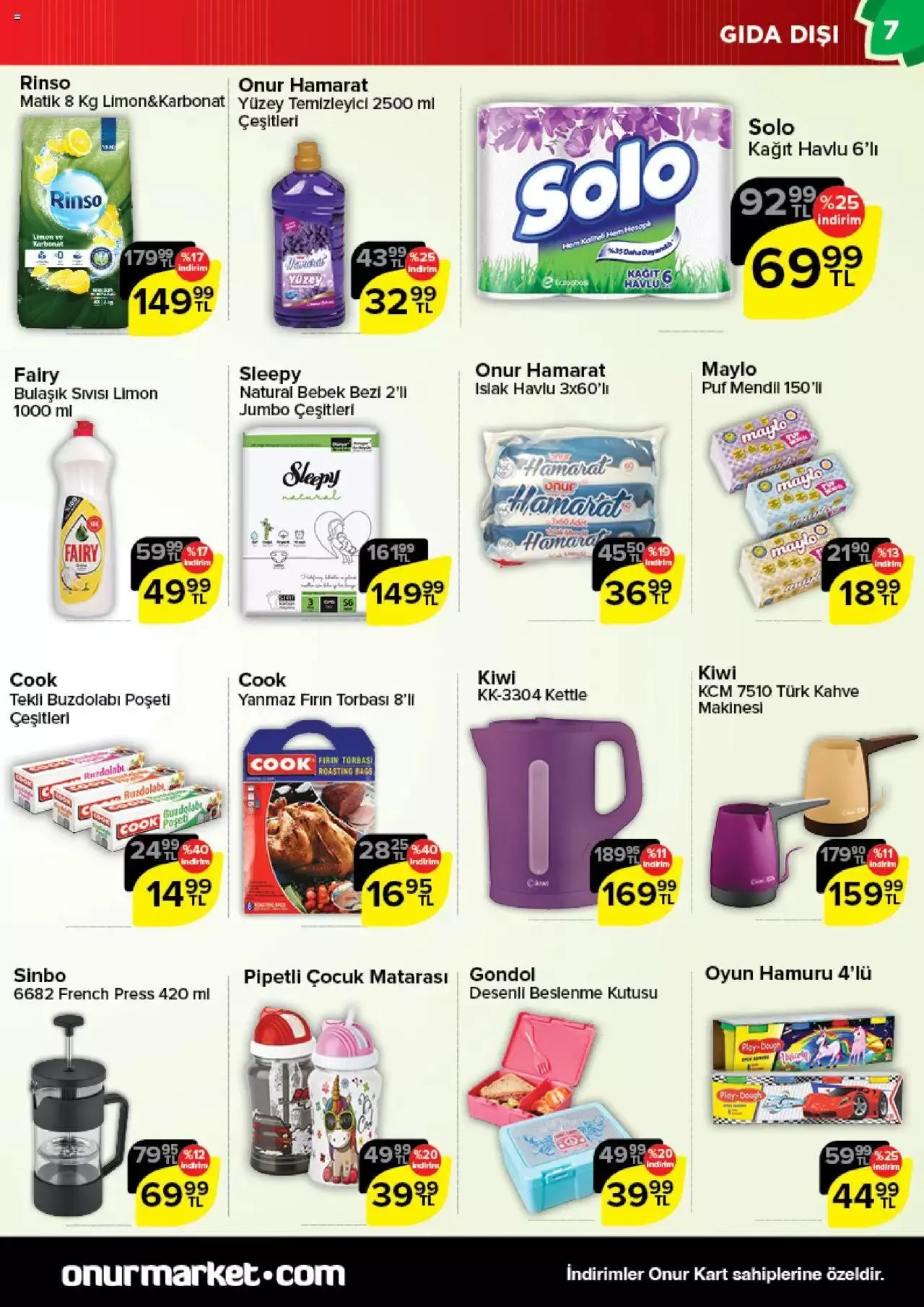 Katalog Onur Market Katalog 14 Eylül - 26 Eylül 2023 - aktüel Sayfa 7