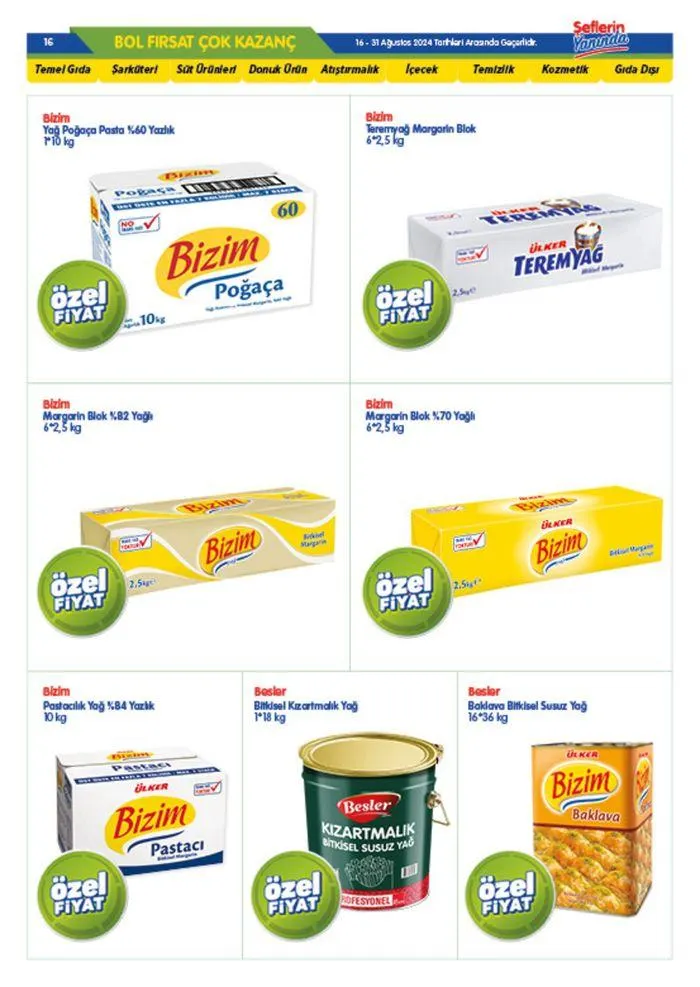 Katalog Bizim Toptan katalog 20 Ağustos - 3 Eylül 2024 - aktüel Sayfa 16