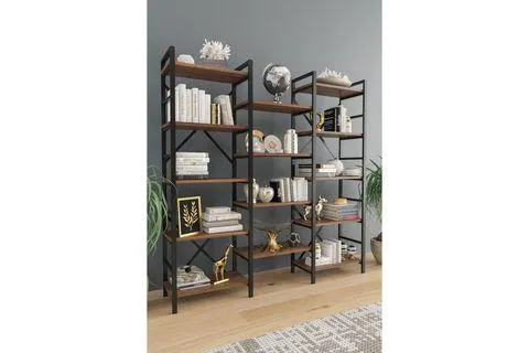 KZY MAXİ METAL KİTAPLIK, ATLANTİK ÇAM (JX4-190)