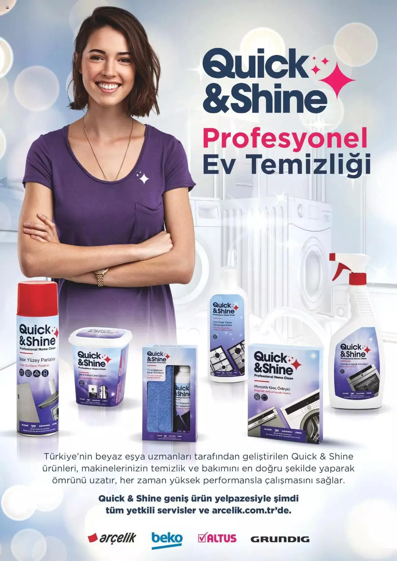 Katalog Arçelik Katalog - Quick & Shine Temizlik ve Bakım Ürünleri 1 Ocak - 31 Aralık 2023 - aktüel Sayfa 1