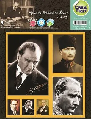 Crea 1121 Atatürk & Bayrak Etiket