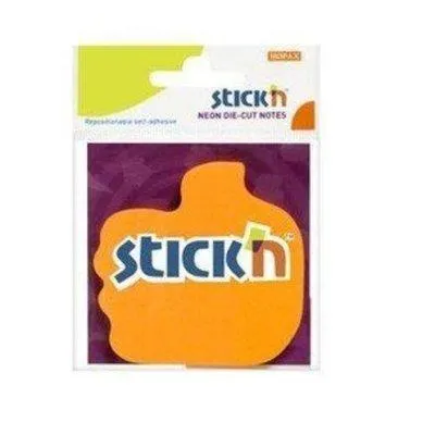 Hopax Not Kağıdı Stickn 76X70 Başparmak Neon Turuncu 50Yp