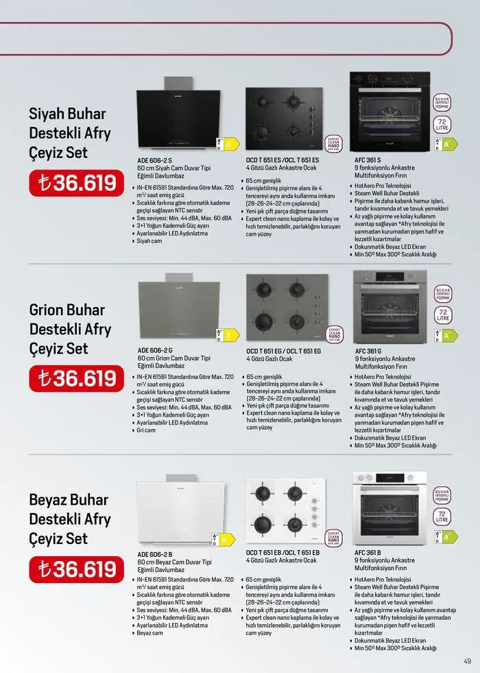 Katalog Arçelik Genel Kataloğu 1 Haziran - 15 Haziran 2024 - aktüel Sayfa 49