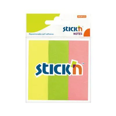 Hopax Not KağıdıStickn 76x25 Neon 3 Renk Kağıt Ayraç 50 Yaprak