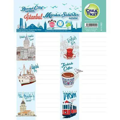 Crea Etiket İstanbul Mavi 1012