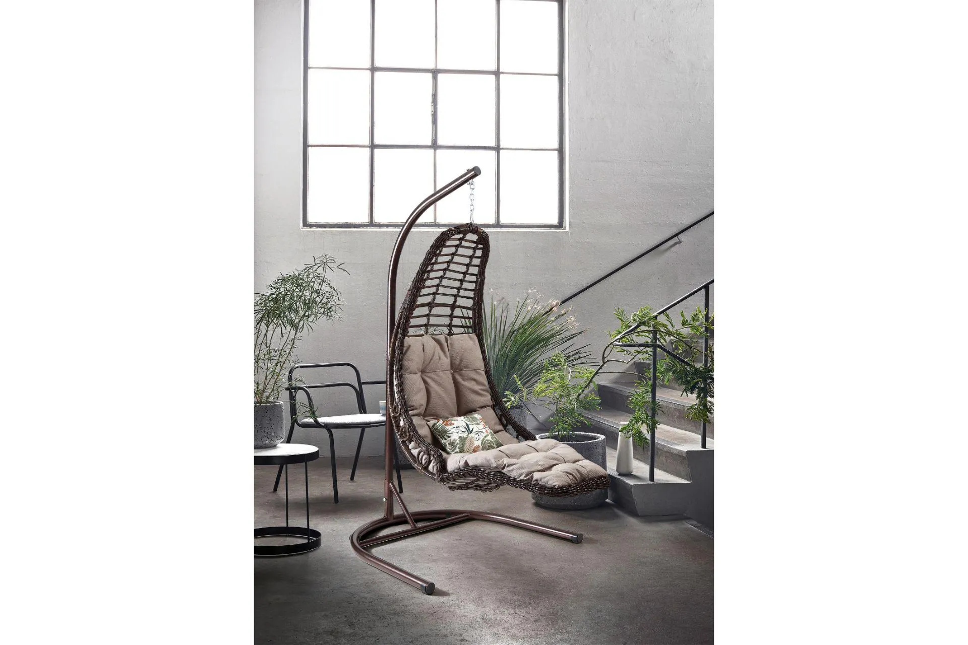 Capri Swing Bodrum Tek Kişilik Salıncak, Kahve