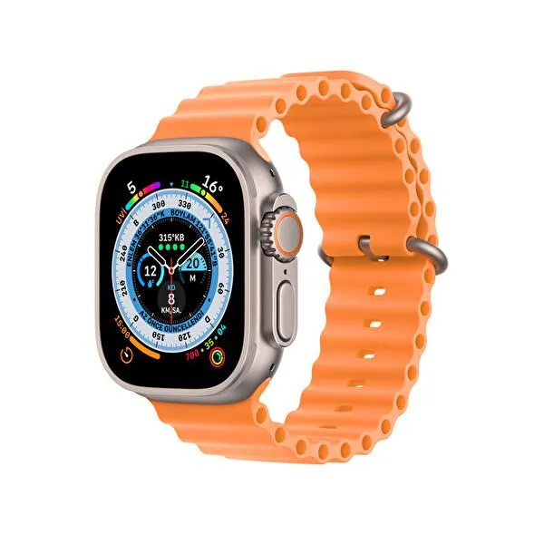 Watch G900 Pro 2023 Android iOS Uyumlu Turuncu Akıllı Saat