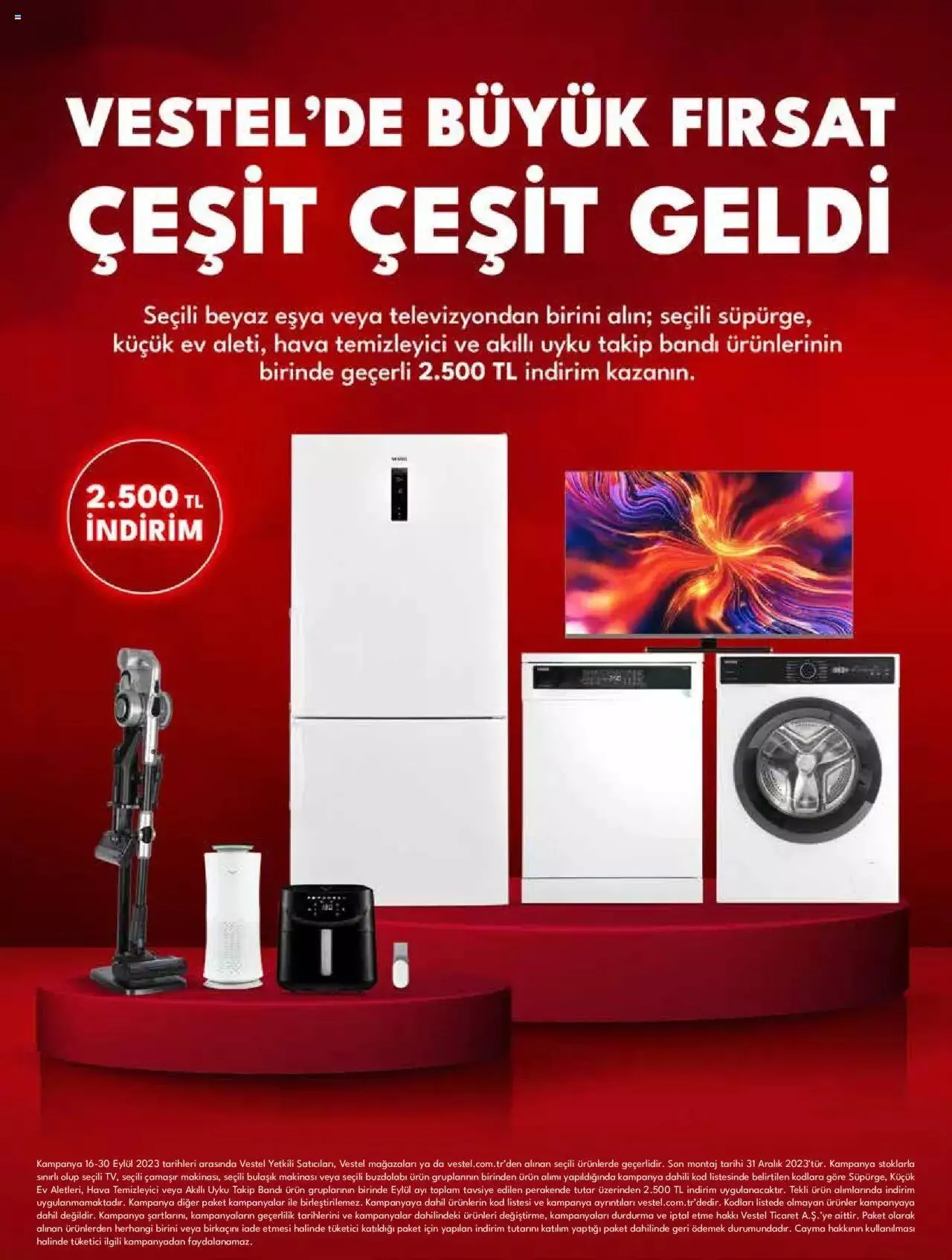 Katalog Vestel - Beyaz Eşya 5 Eylül - 30 Eylül 2023 - aktüel Sayfa 7