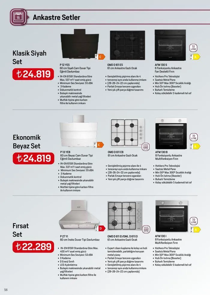 Katalog Arçelik Genel Kataloğu 1 Haziran - 15 Haziran 2024 - aktüel Sayfa 56