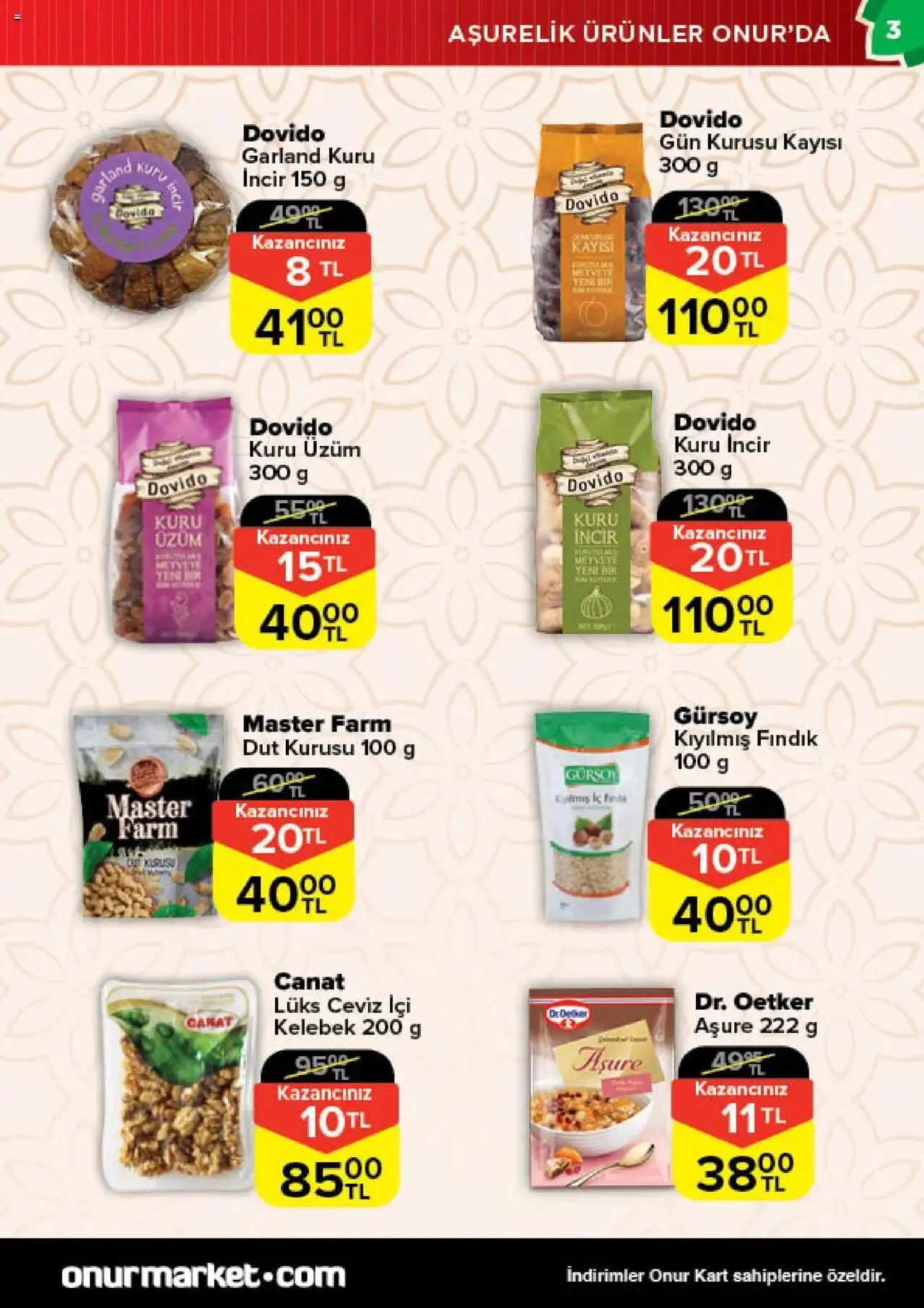 Katalog Onur Market Katalog Bursa 4 Temmuz - 17 Temmuz 2024 - aktüel Sayfa 3