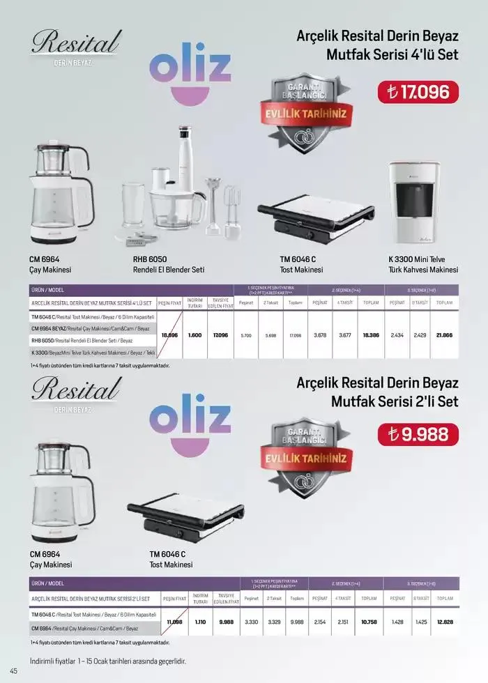 Katalog Arçelik Genel Kataloğu 7 Ocak - 15 Ocak 2025 - aktüel Sayfa 42