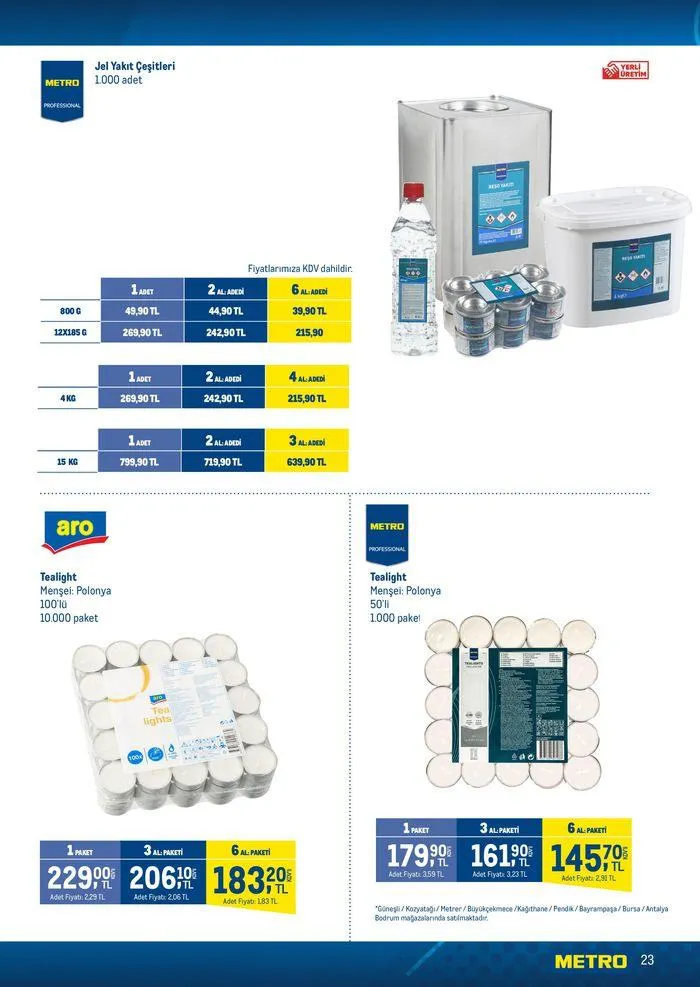 Katalog Horeca Sezona Hazırlık 15 Ağustos - 22 Ağustos 2024 - aktüel Sayfa 23