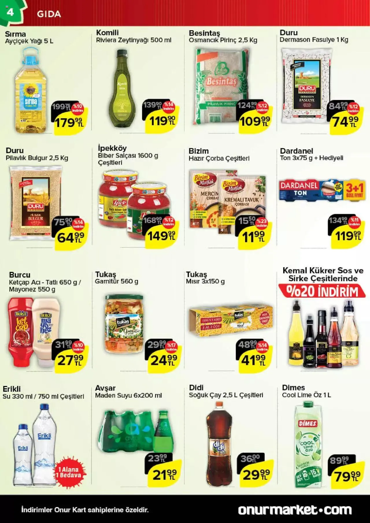 Katalog Onur Market Katalog 23 Kasım - 5 Aralık 2023 - aktüel Sayfa 4