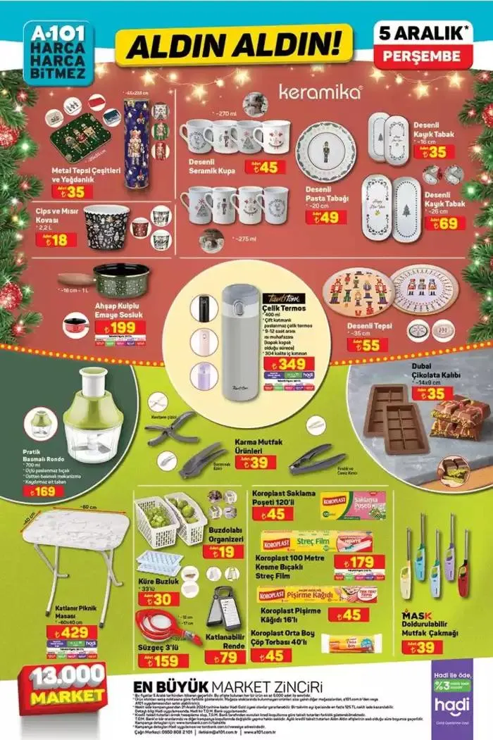 Katalog A101 5 Aralık Aldın Aldın Kataloğu 30 Kasım - 14 Aralık 2024 - aktüel Sayfa 3