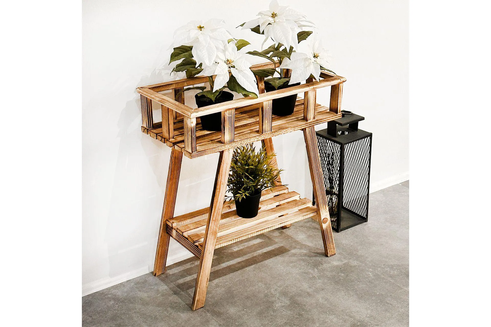 AHŞAP ÇİÇEKLİK RAF SAKSI STANDI, 2033 (JF3-553)