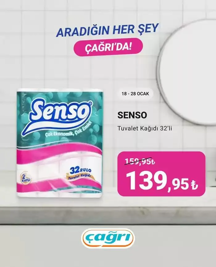 Katalog Çağrı Market katalog 25 Ocak - 8 Şubat 2025 - aktüel Sayfa 1