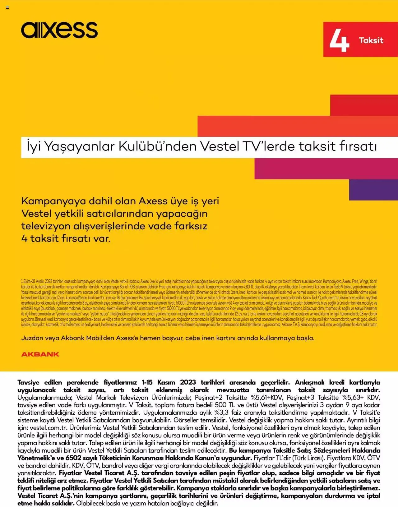 Katalog Vestel - Tüketici Elektroniği 1 Kasım - 15 Kasım 2023 - aktüel Sayfa 22