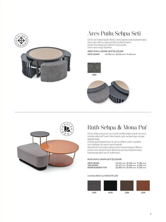 Katalog SEHPA VE PUFLAR KATALOĞU 23 Ocak - 31 Aralık 2024 - aktüel Sayfa 7