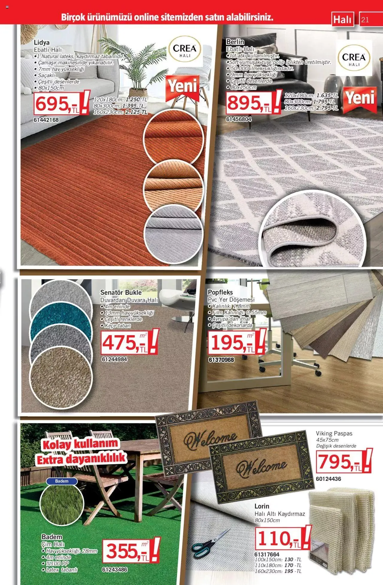 Katalog Bauhaus Katalog 29 Nisan - 31 Aralık 2024 - aktüel Sayfa 21