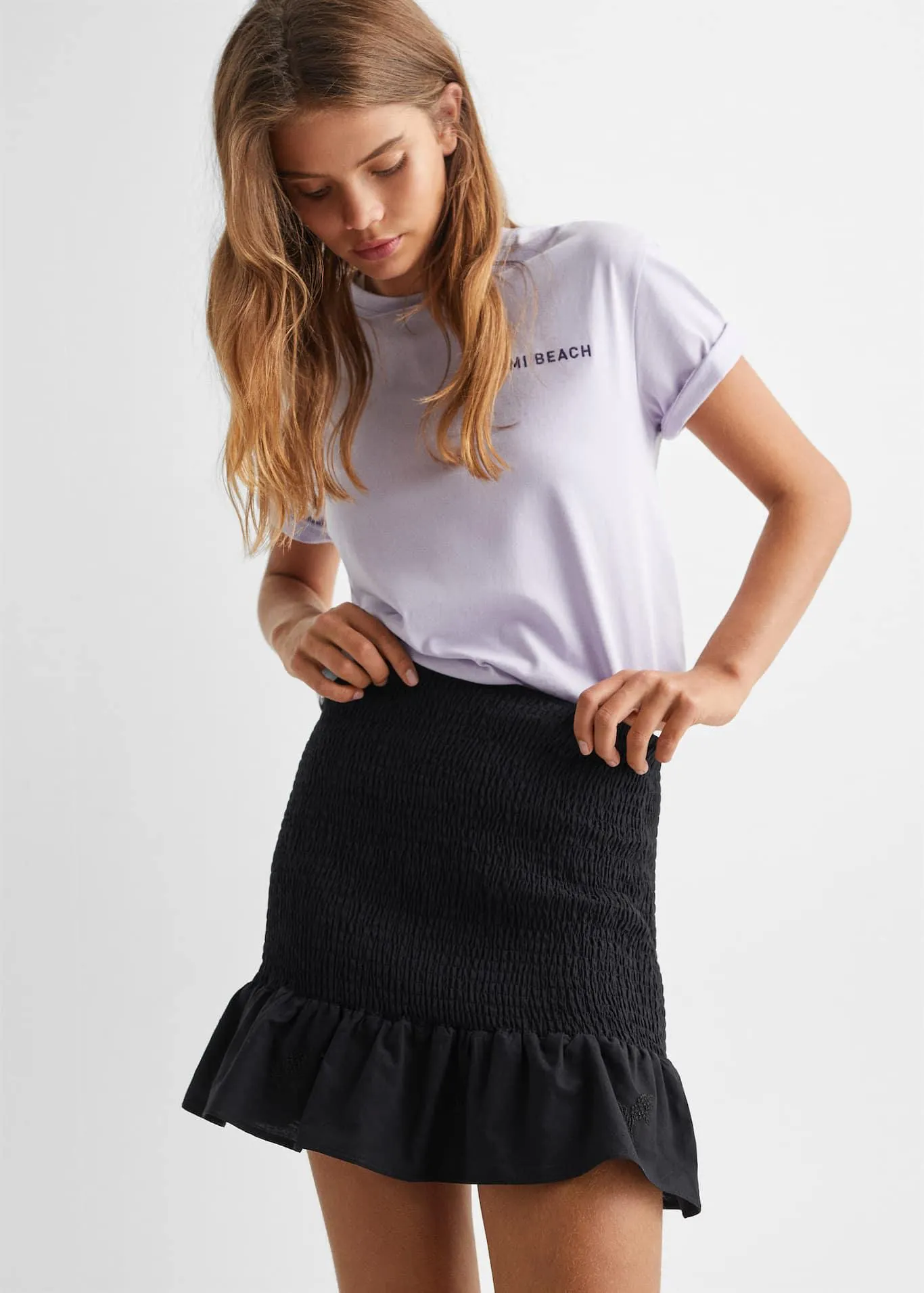 Fırfırlı ve büzgülü etek