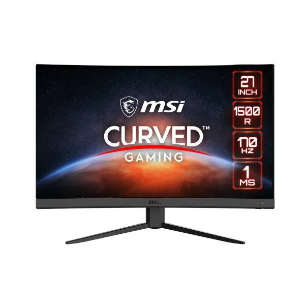 MSI G27CQ4 E2 27" Curved 1500R VA 2560x1440 WQHD 16:9 170 Hz 1 ms FreeSync Premium Gaming Monitör