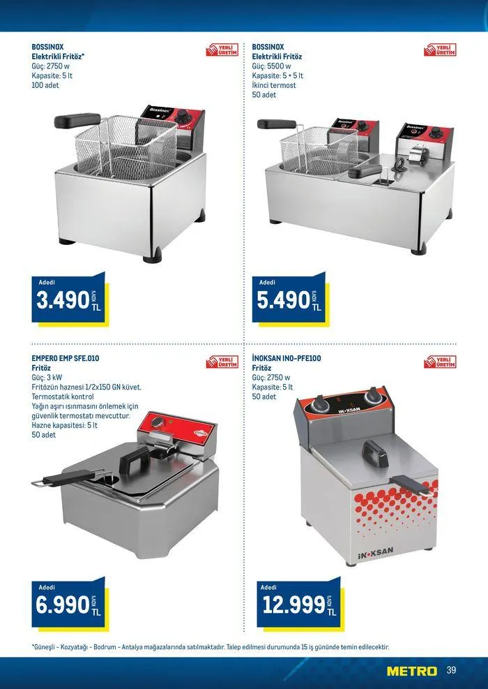 Katalog Horeca Sezona Hazırlık 15 Ağustos - 22 Ağustos 2024 - aktüel Sayfa 39