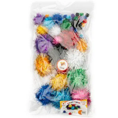 Lino Ponpon Karışık Simli 40lı 2055