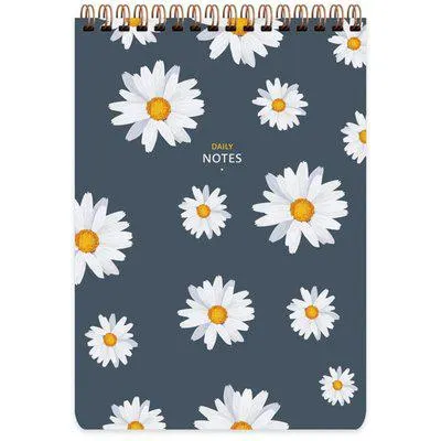 Keskin Color Çiçek Kareli Spiralli Bloknot