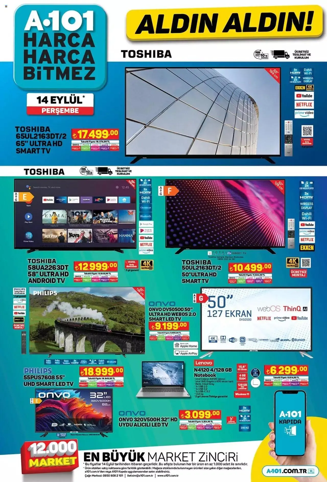Katalog A101 Katalog Perşembe 14 Eylül - 21 Eylül 2023 - aktüel Sayfa 1