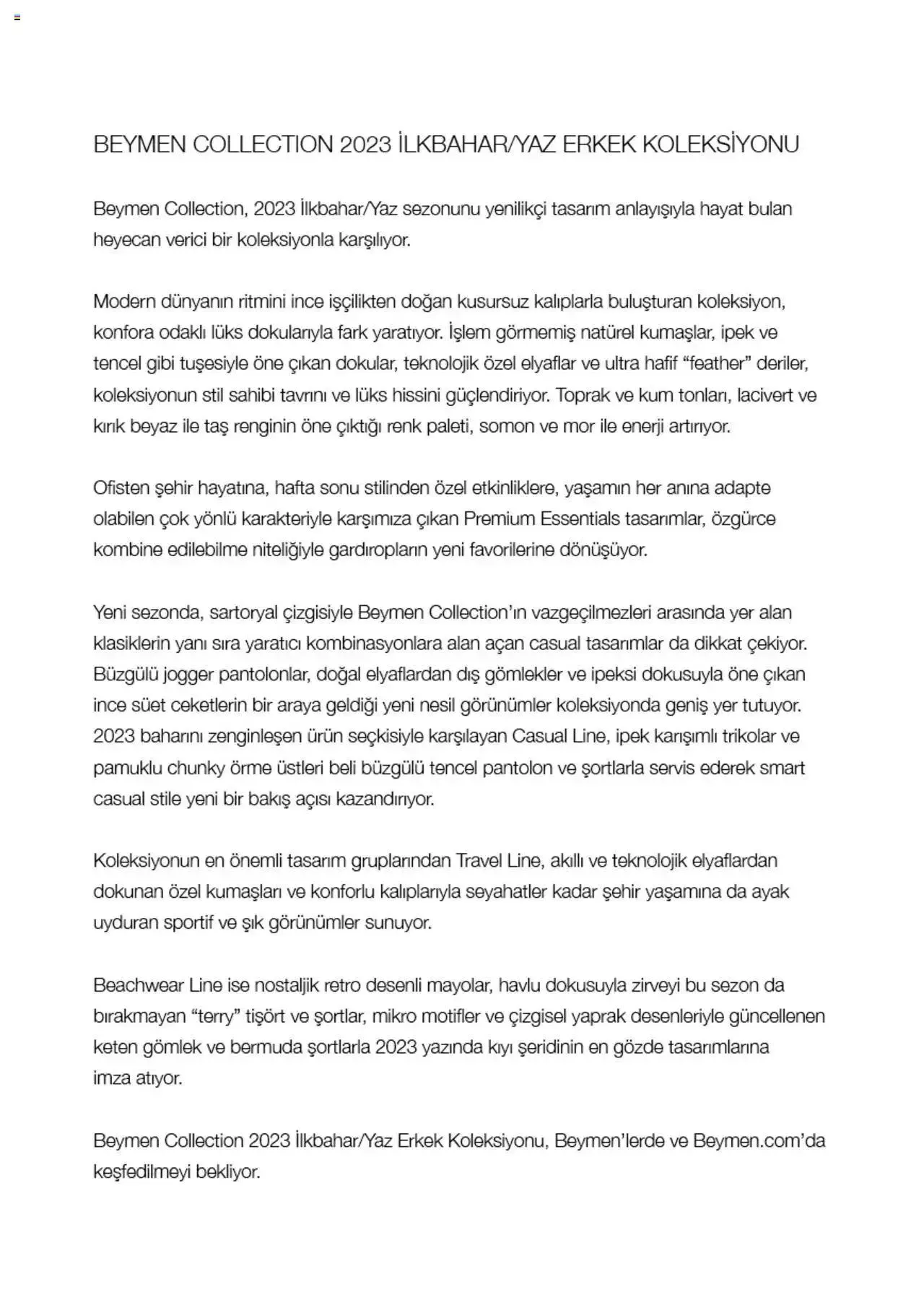 Katalog Beymen Katalog - Erkek 13 Mart - 31 Aralık 2023 - aktüel Sayfa 2