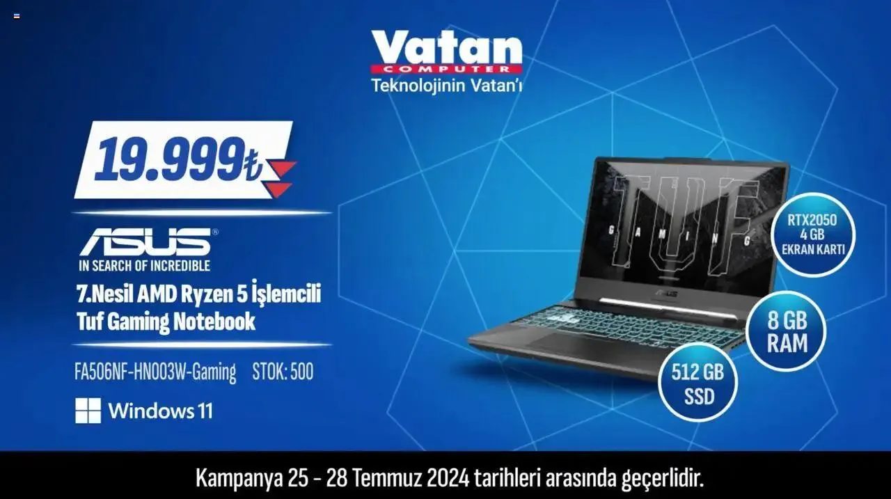 Katalog Vatan Bilgisayar Teknoloji İstersin Vatan’da Bulursun 25 Temmuz - 28 Temmuz 2024 - aktüel Sayfa 3