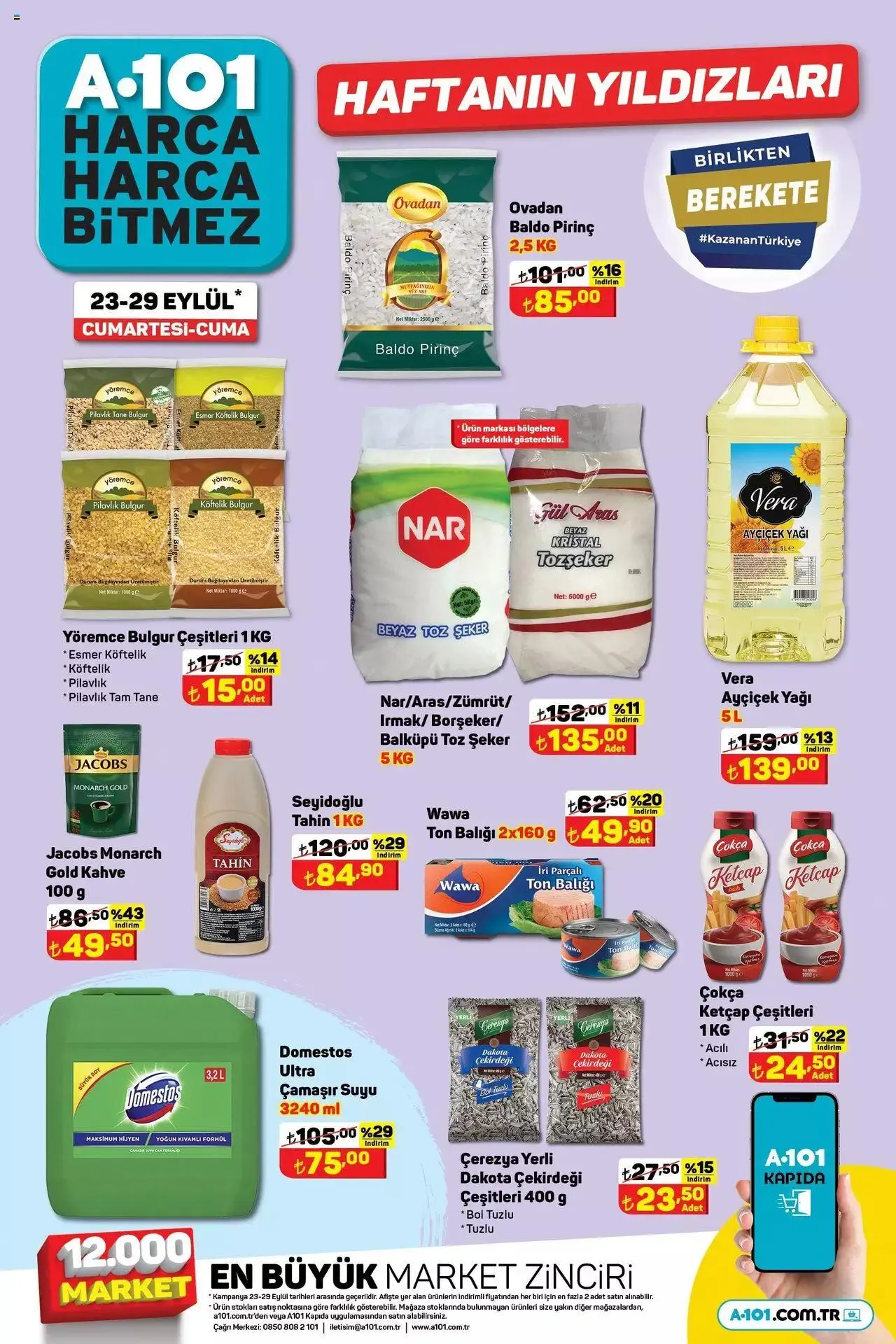 Katalog A101 Katalog Haftanın yıldızları 23 Eylül - 29 Eylül 2023 - aktüel Sayfa 1