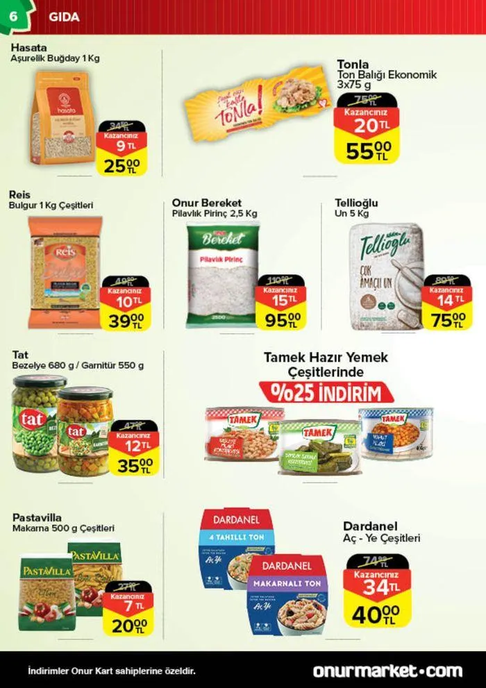 Katalog Onur Market Katalog 18 Temmuz - 1 Ağustos 2024 - aktüel Sayfa 6