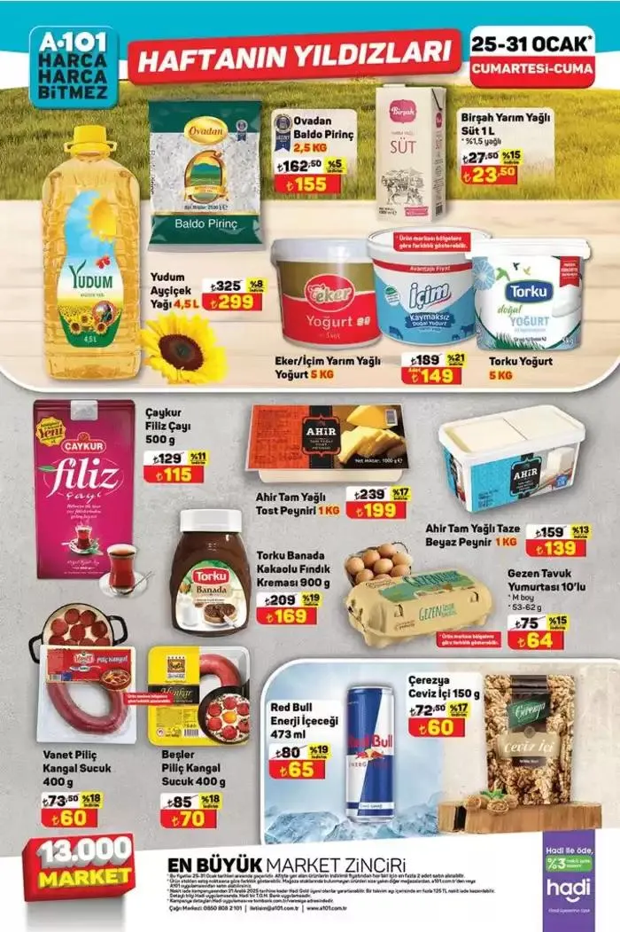 Katalog A101 Haftanın Yıldızları 25 Ocak - 8 Şubat 2025 - aktüel Sayfa 1