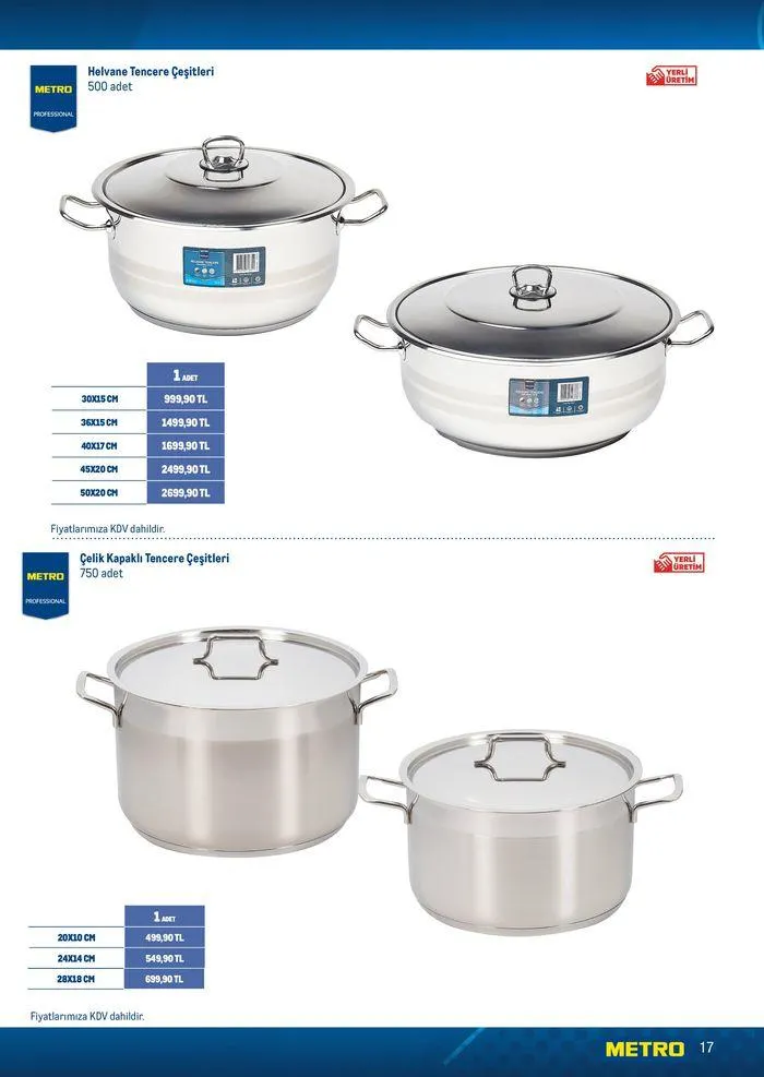 Katalog Horeca Sezona Hazırlık 15 Ağustos - 22 Ağustos 2024 - aktüel Sayfa 17