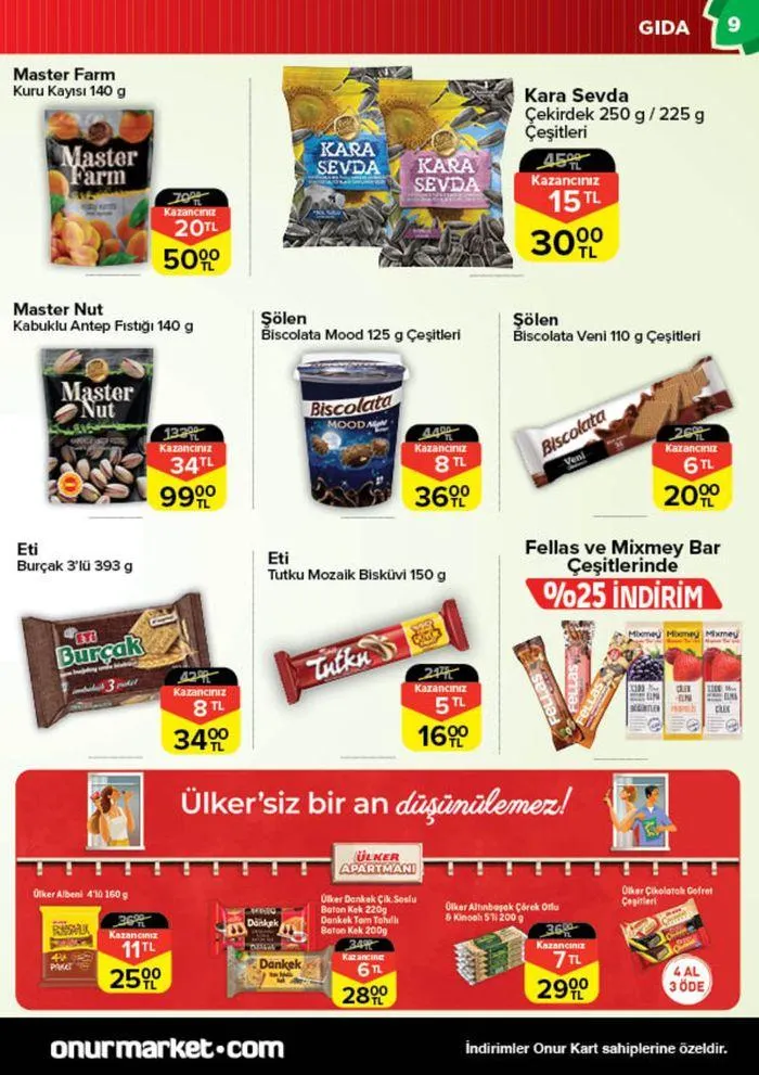 Katalog Onur Market Katalog 18 Temmuz - 1 Ağustos 2024 - aktüel Sayfa 9