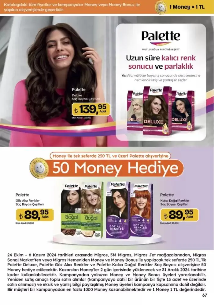 Katalog Migros katalog 25 Ekim - 8 Kasım 2024 - aktüel Sayfa 67