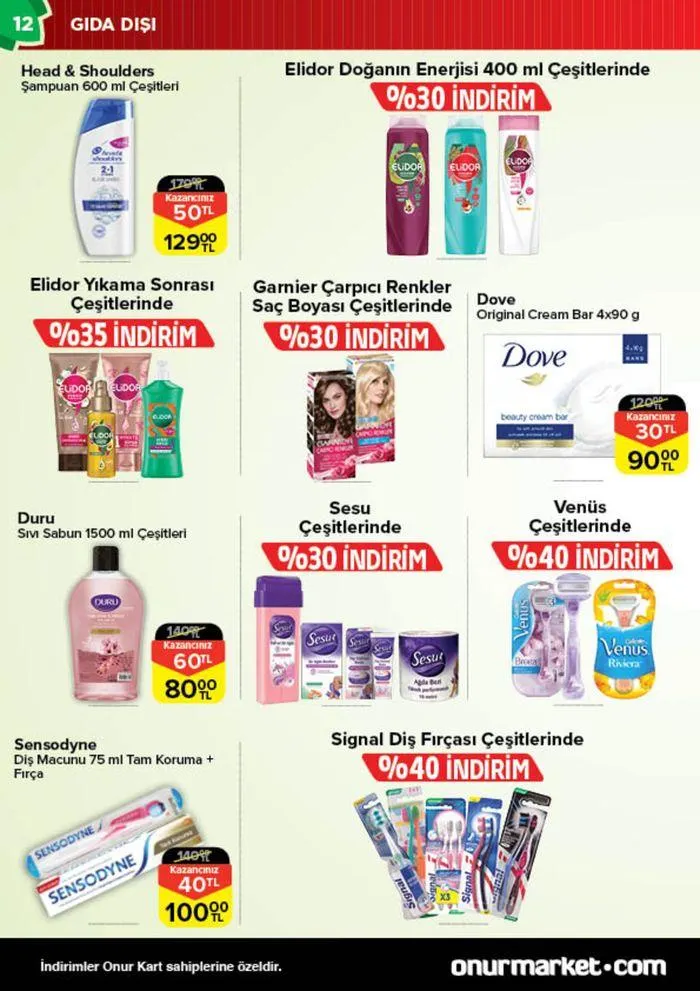Katalog Onur Market Katalog 18 Temmuz - 1 Ağustos 2024 - aktüel Sayfa 12