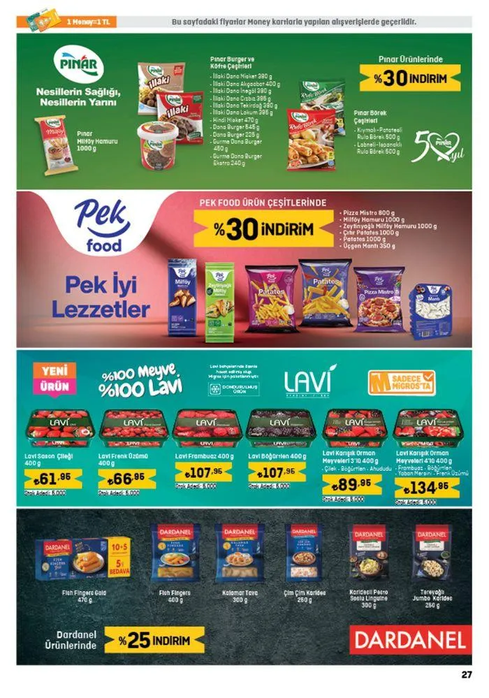 Katalog Migros katalog 27 Haziran - 11 Temmuz 2024 - aktüel Sayfa 27