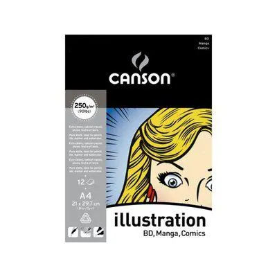 Canson Pad Cancomic&Manga 12S A4 250G Illüstrasyon Bloğu