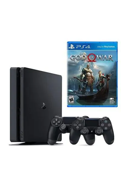 Sony Playstation 4 Slim 500 GB Oyun Konsolu - 2. Playstation Kol - God Of War (İthalatçı Garantili)