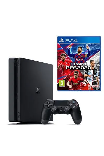 Playstation 4 Slim 500 GB Oyun Konsolu + PES 2020 PS4 Oyun (İthalatçı Garantili)